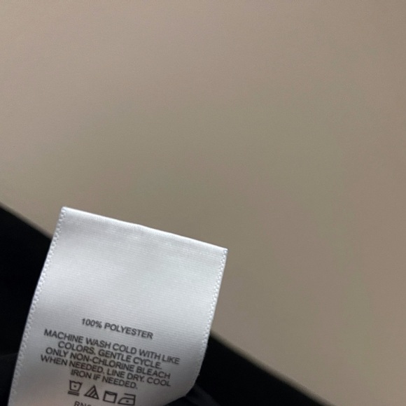 (sold) Express sateen button down tie front blouse XL office chic classic classy - Picture 5 of 5